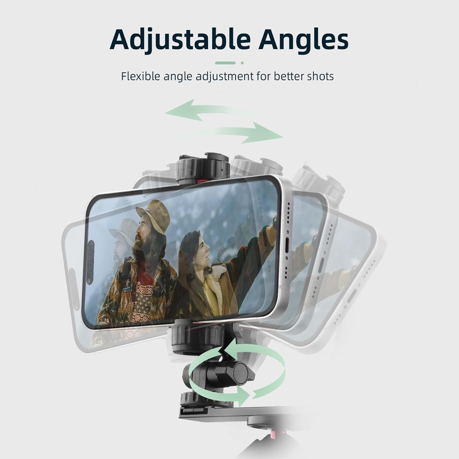 BRDRC Pocket 3 Phone Holder Mount, Metal Expansion Adapter Phone Clip with 1/4&rdquo; Screw and Cold Shoe for DJI Osmo Pocket 3 Creator Combo Accessories - Can Be Used with Tripod Selfie Stick