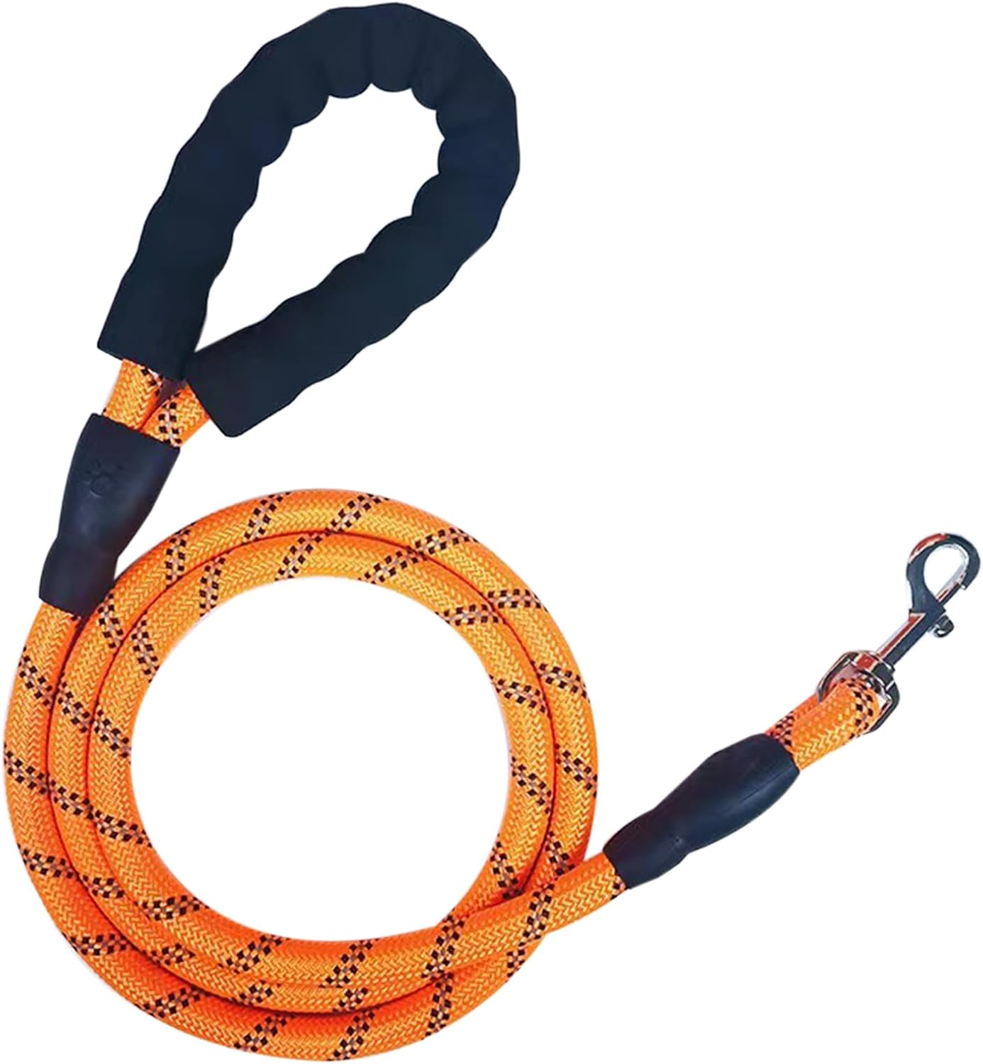 Premium Slip Lead Dog Leash - Heavy Duty 2M Rope Leash with Adjustable Slipknot, Thick & Sturdy Training Lead for Dogs/Puppies, No-Pull Pet Walking (Orange)