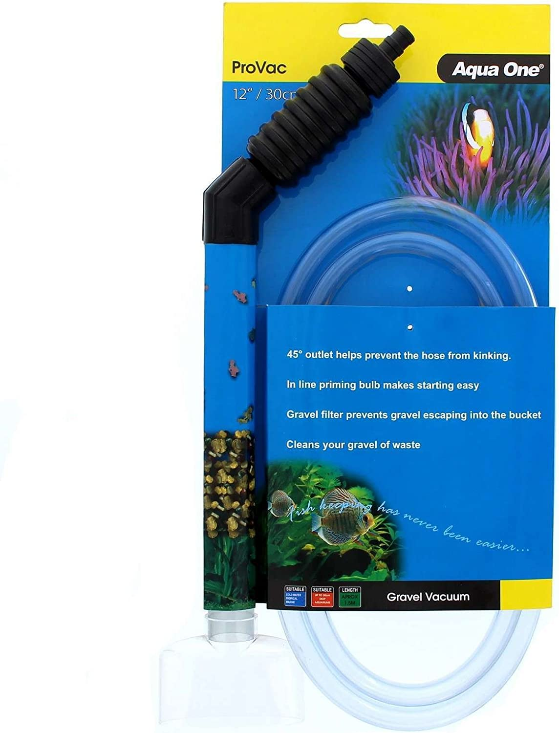 Gravel Cleaner Provac 24 Inch/60Cm Aqua One Vacuum Easy Water Changes Clean image number 2