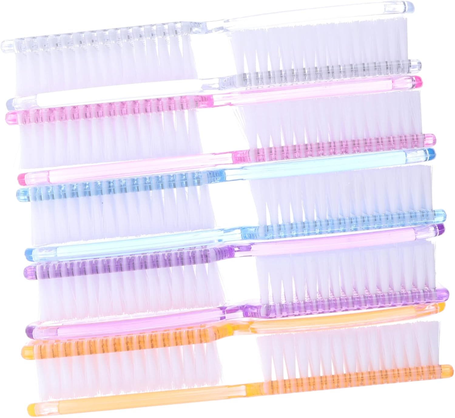 ADOCARN 10Pcs Handle Nail Fingernail Brush Set Nail Cleaning Brush for Hand Fingertip Toe Kitchen Bathroom Garden Ergonomic Design image number 5