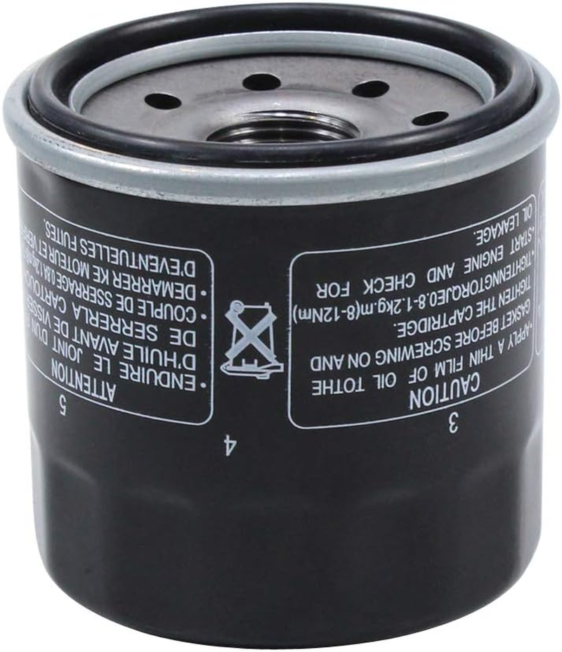LOCOPOW Oil Filter for Yamaha Grizzly 660 350 450 400 700 YFM350 Rhino Viking 700 XVZ1300 XV1600 XV1700 FZ1 FZ6 FZ8 FJR1300 XSR700 XSR900 FZ07 MT03 MT09 MT10 YXZ1000R FZ09 MT07 FZ06 image number 5