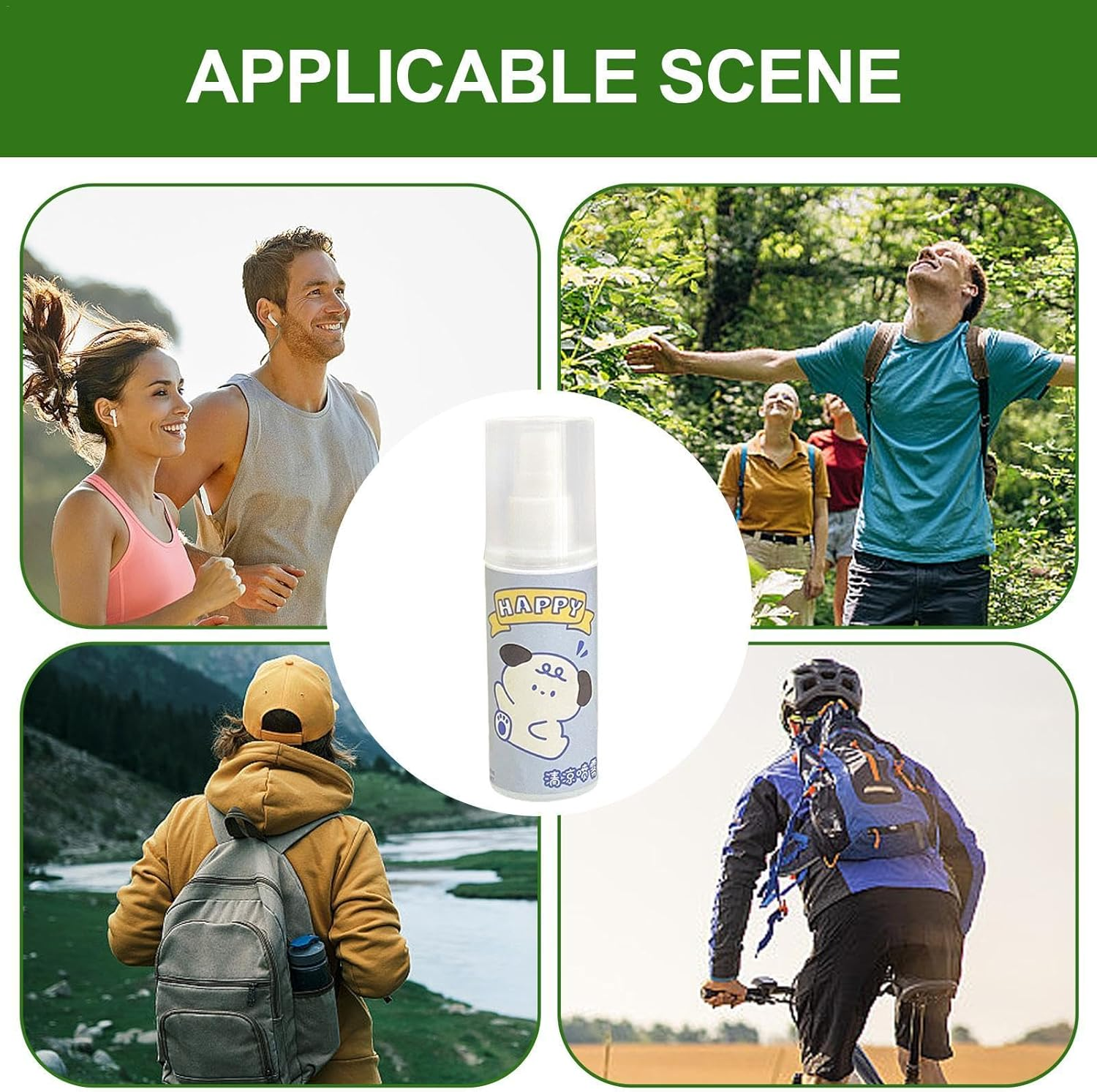 Refreshing Spray, Cooling Spray | 80Ml Body Cooling Spray - Refreshing, Protective and Skin Friendly Spray Instantly Reduces Temperature, Spray & Leg - Green Dog image number 4