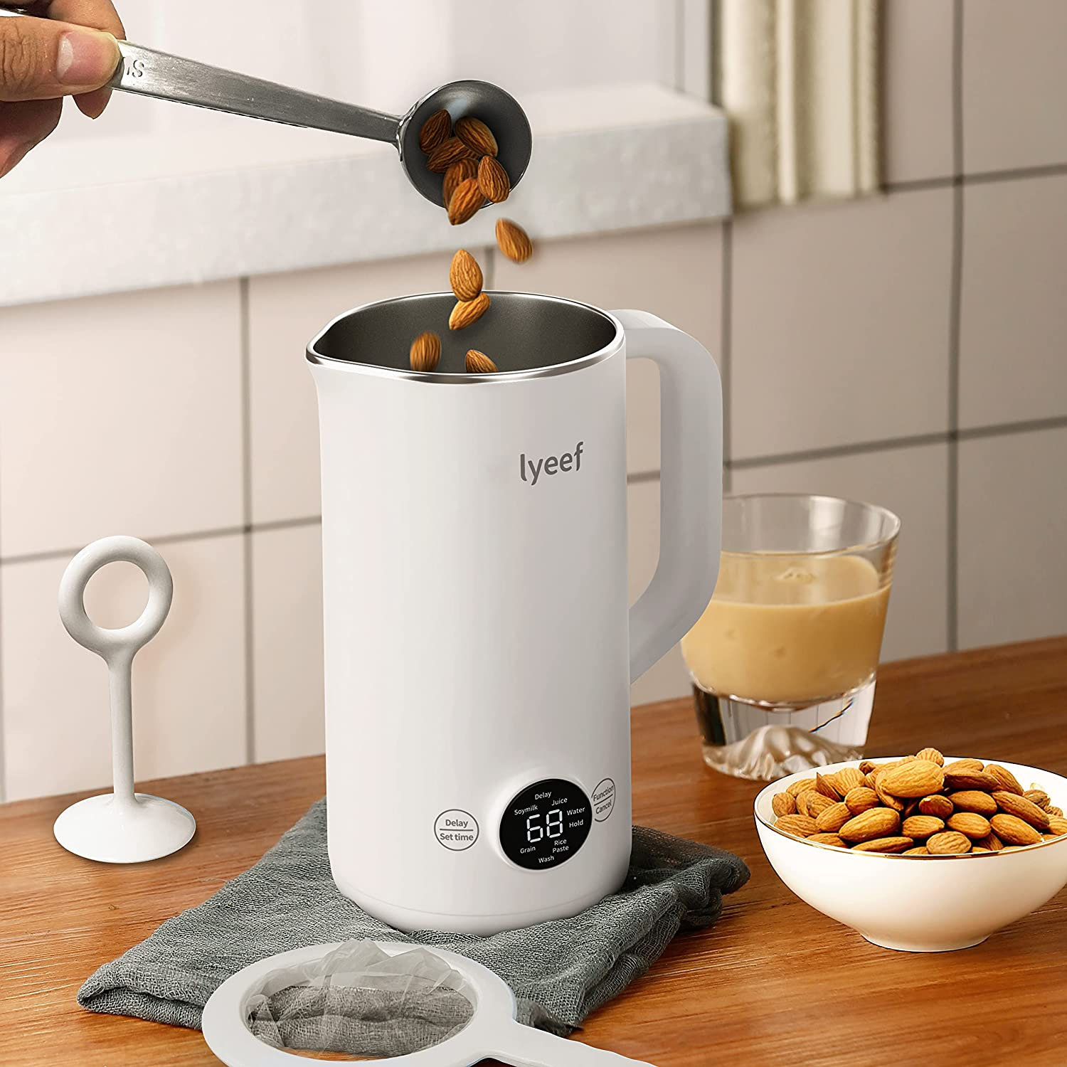 Automatic Soy Milk Maker Mini Soybean Milk Machine Electric Fruit Juicer Rice Paste Maker, AU Plug image number 2