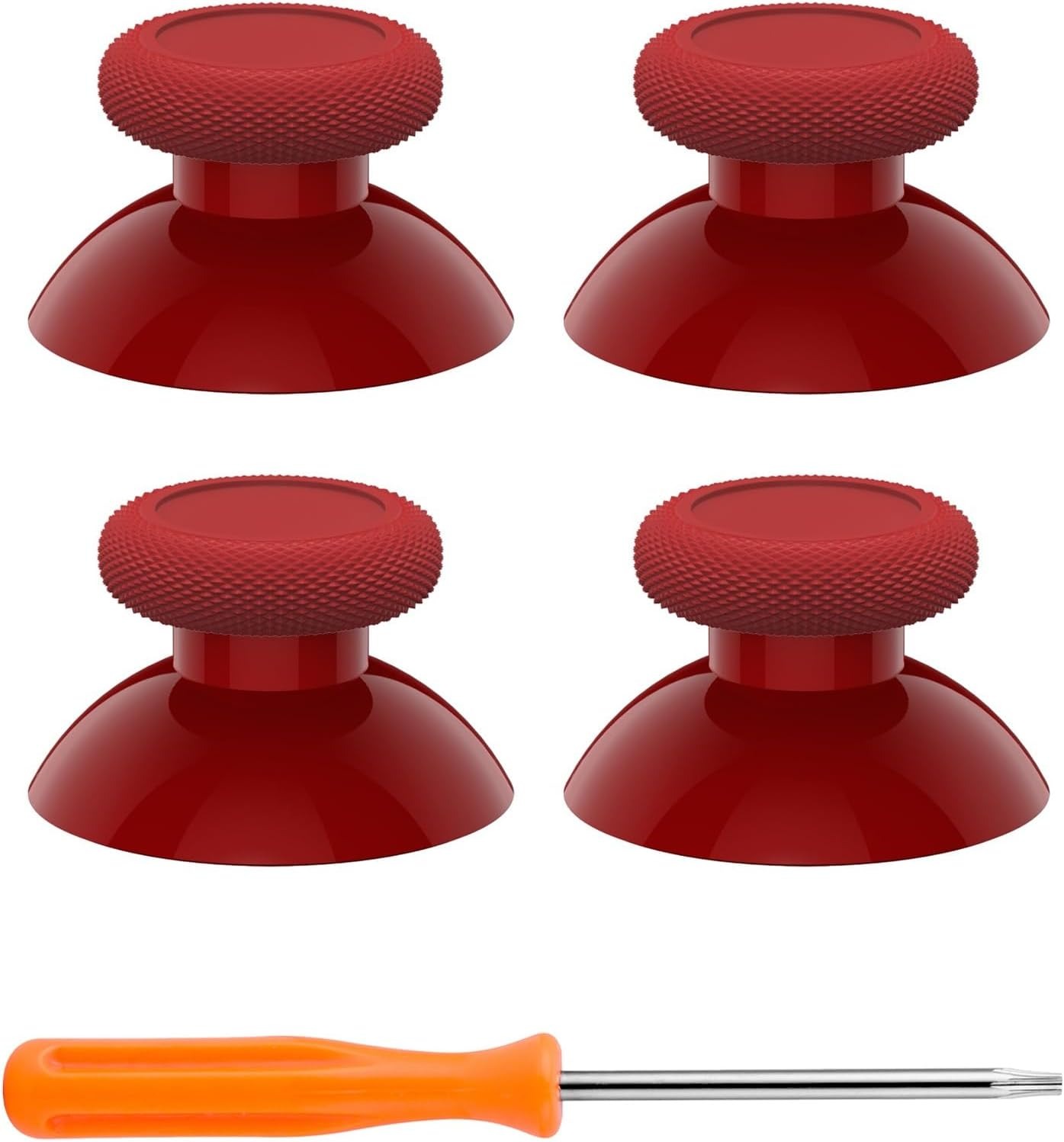 Extremerate Replacement Controller Joystick for Xbox One - 4 PCS Black Thumbsticks Analog Thumb Sticks Parts for Xbox Series X/S, Xbox One S/X, Elite Controller with Repair Kit Screwdriver