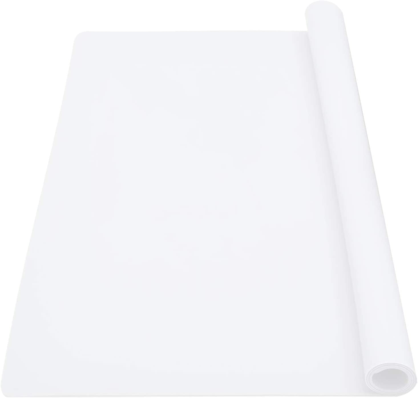 Pinrui Large Silicone Mat 60 X 40Cm of 1, Non-Slip Kitchen Bench Top Protector for Air Fryer, Microwave, Table, Easy to Clean (Clear)