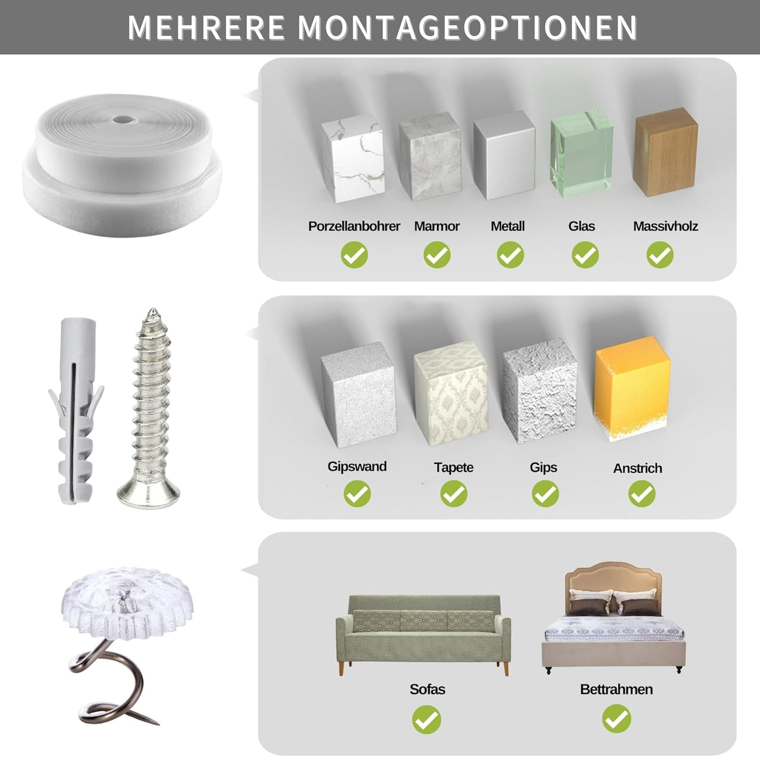 Janyoo 2-Piece Cat Scratch Protection Cat Scratching Mat Sisal Cat Scratching Mat for Cat Cat Scratching Mat for Sofa Furniture Door Scratch Protection 60 &times; 40 Cm (Grey)