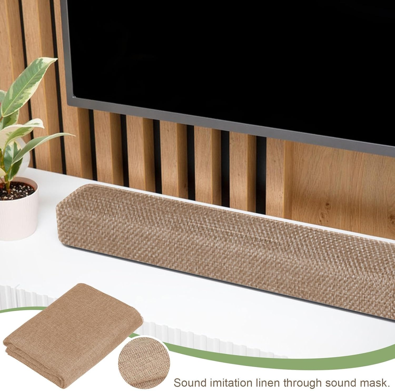 Speaker Dustproof Mesh Cloth,Transparent Mesh Cloth for Guitar Case | Retro Texture Protection Tool for Audio Panels, Stage, Media Cabinet, Home - Khaki image number 2