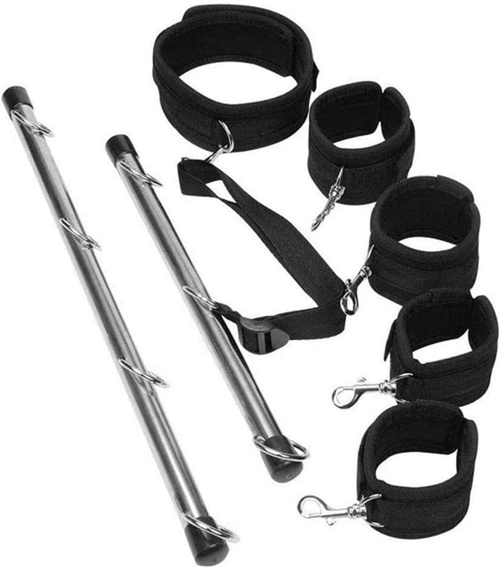 Sex Toys Spreader Bar 30/50Cm with Wrist Ankle Neck Collar Restraint Kits Adjustable Handcuffs Collar Bondage Set BDSM for Women Adult Couple image number 6