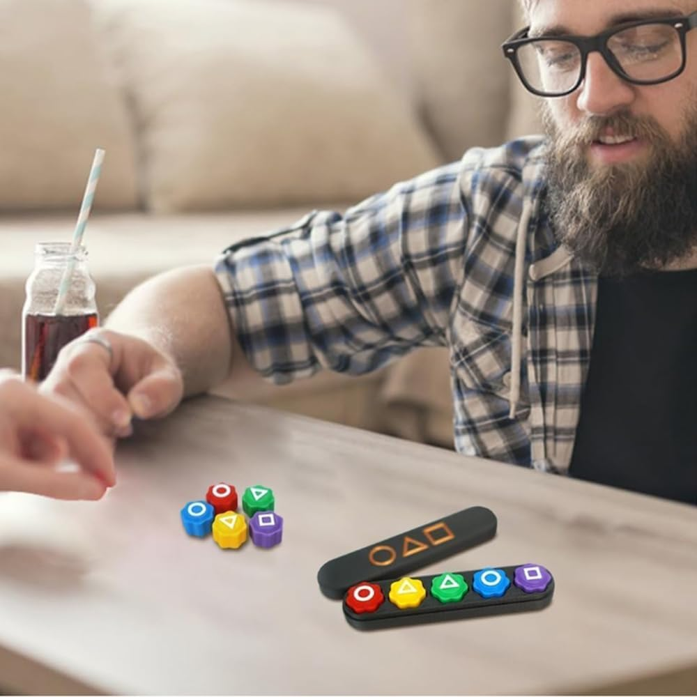 Gonggi Game Set, Korean Traditional Play Game, Gonggi Stone Pebbles Set, Stone Catching Game, Educational Toy for Kids, for All Ages image number 5