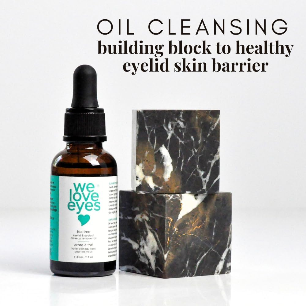 We Love Eyes - 100% All Natural Tea Tree Makeup Remover Oil - Effortlessly Remove Waterproof Makeup and Eyeliner - Made with Australian Tea Tree - Cruelty Free - Vegan image number 2