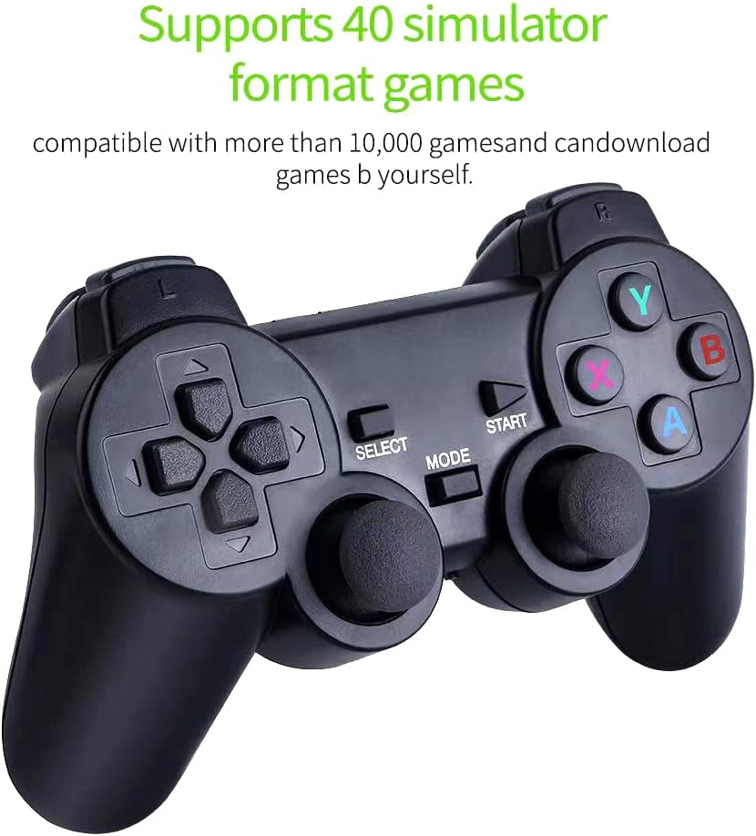 Game Console, REFENG M8 Wireless Game Console, 2.4G HD Arcade PS1 Home TV Mini Game Console Retro Game Console Wireless Gamepad Controller M8 64G (New Package) image number 2