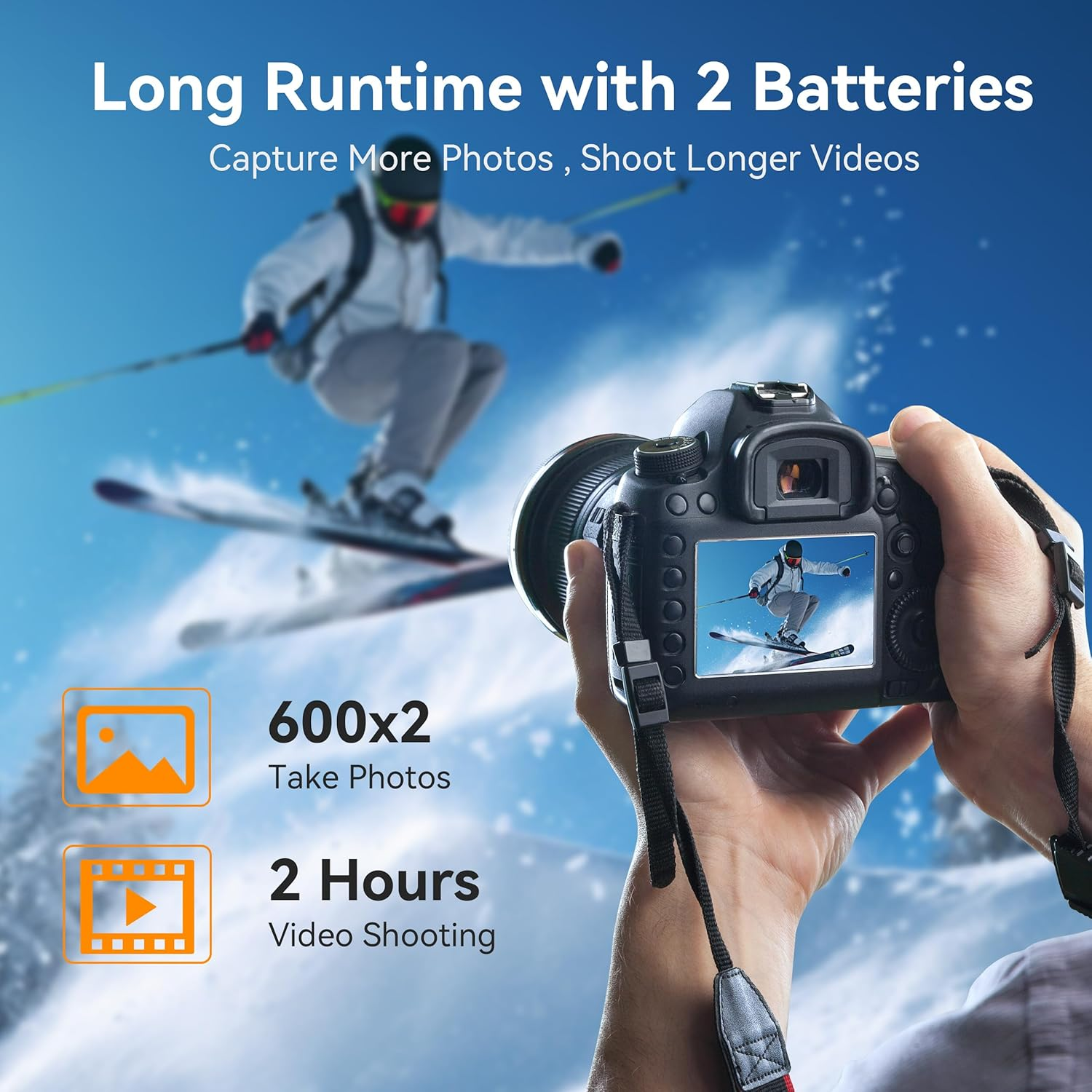 ENEGON LP-E12 Battery 20 W Dual Storage Fast Charger Set (2 X 1200 Mah) for Canon EOS M50 Mark II, M50, EOS M, M2, M10, M100, M200, Rebel SL1, 100D, Kiss X7, Powershot SX70 HS image number 4