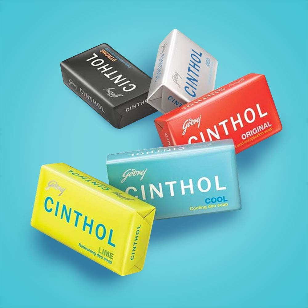 Cinthol Bath Cool Soap, 100G (Pack of 5) image number 6