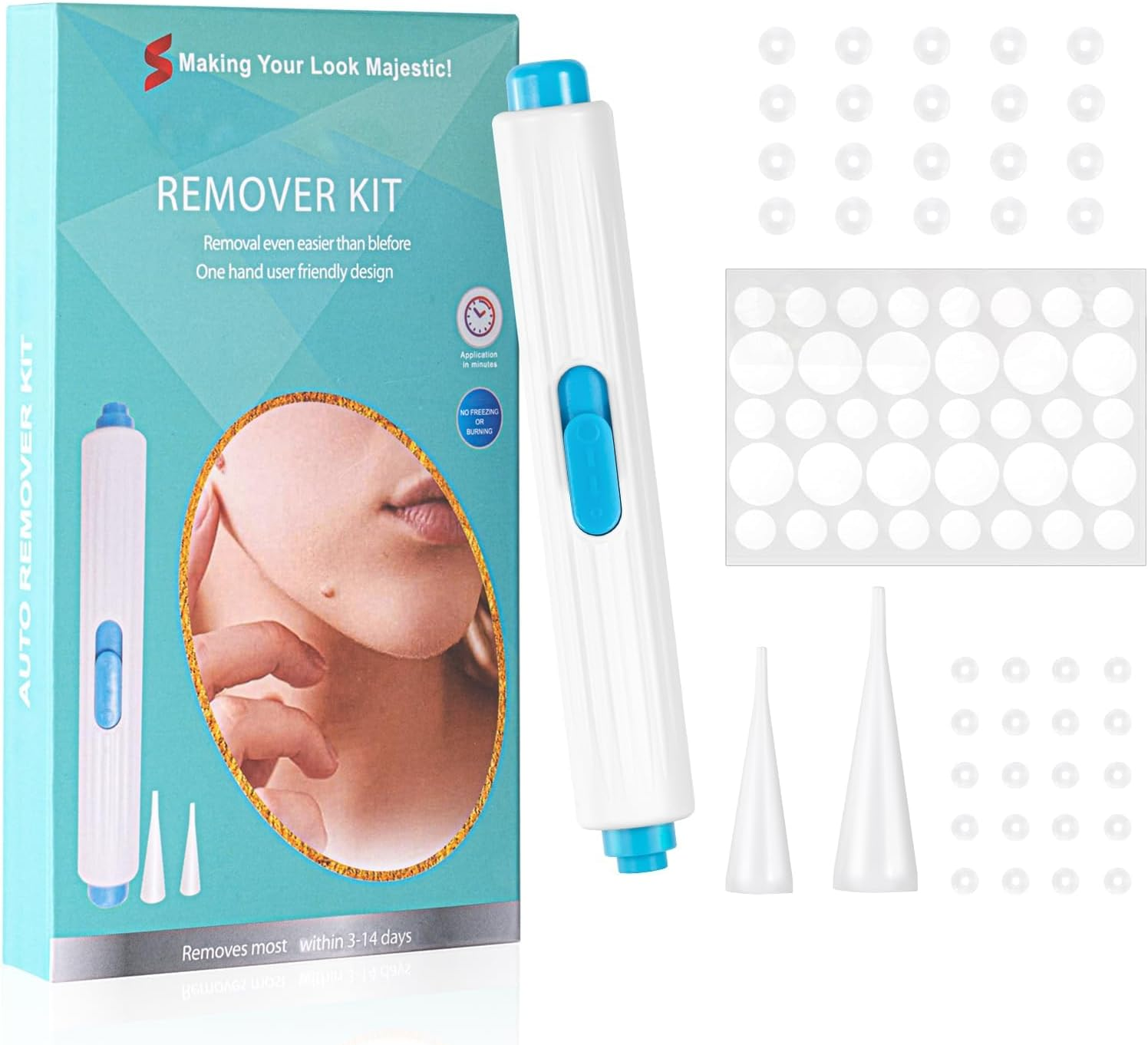 Skin Removal Kit, for the Removal of Skin Tags and Warts, Safe and Effective to Be Used at Home image number 2
