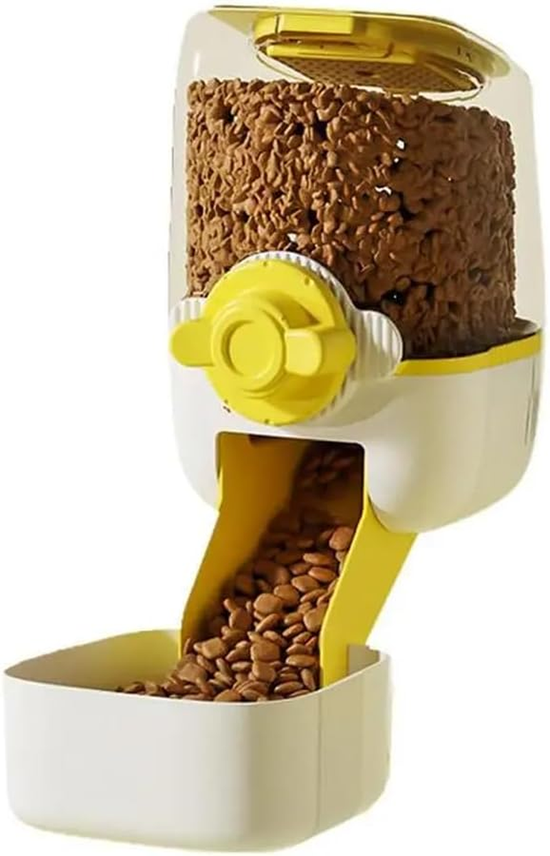 AIMALL Large Capacity Pet Feeder, Gravity-Driven Food Dispenser for Dogs and Cats, Cage-Mountable with 45&deg; Tilt