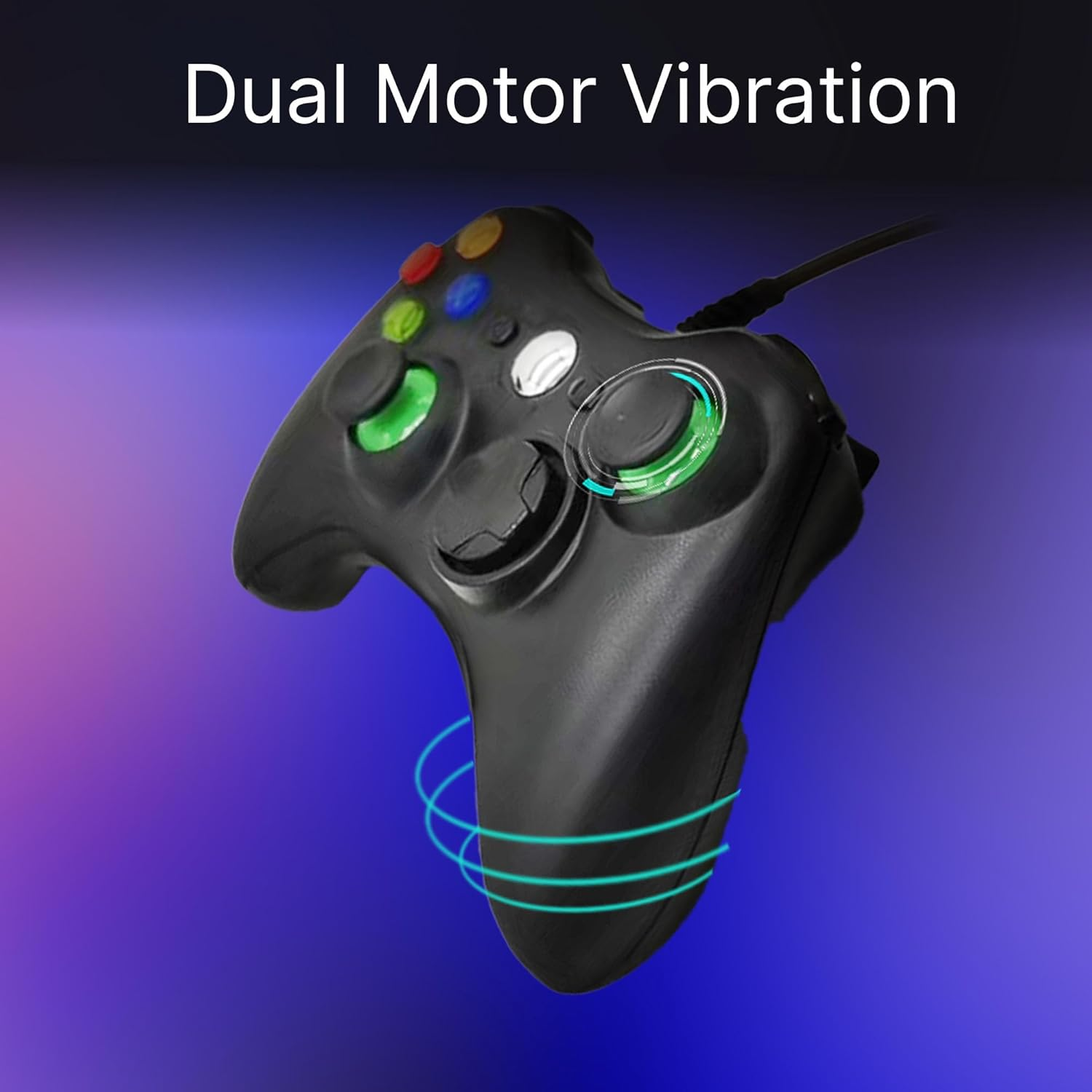 Laser WIRED PC Gaming Controller with Dual Motor Vibration & 2.5M Cable - Plug & Play for Steam, Xbox, PC Games image number 1