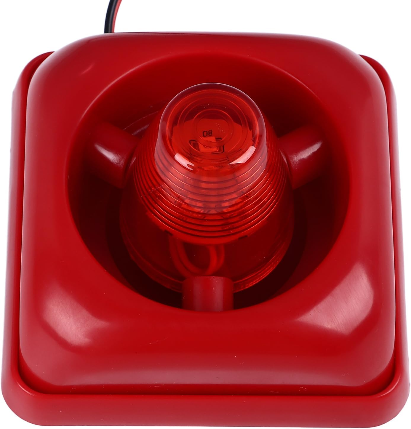 115DB Ultra Fire Sound Light Alarm, Red Flashing Lights Fire Strobe Siren with Enhanced Visibility, Sound Alarm Security System Sensor for Industrial Safety