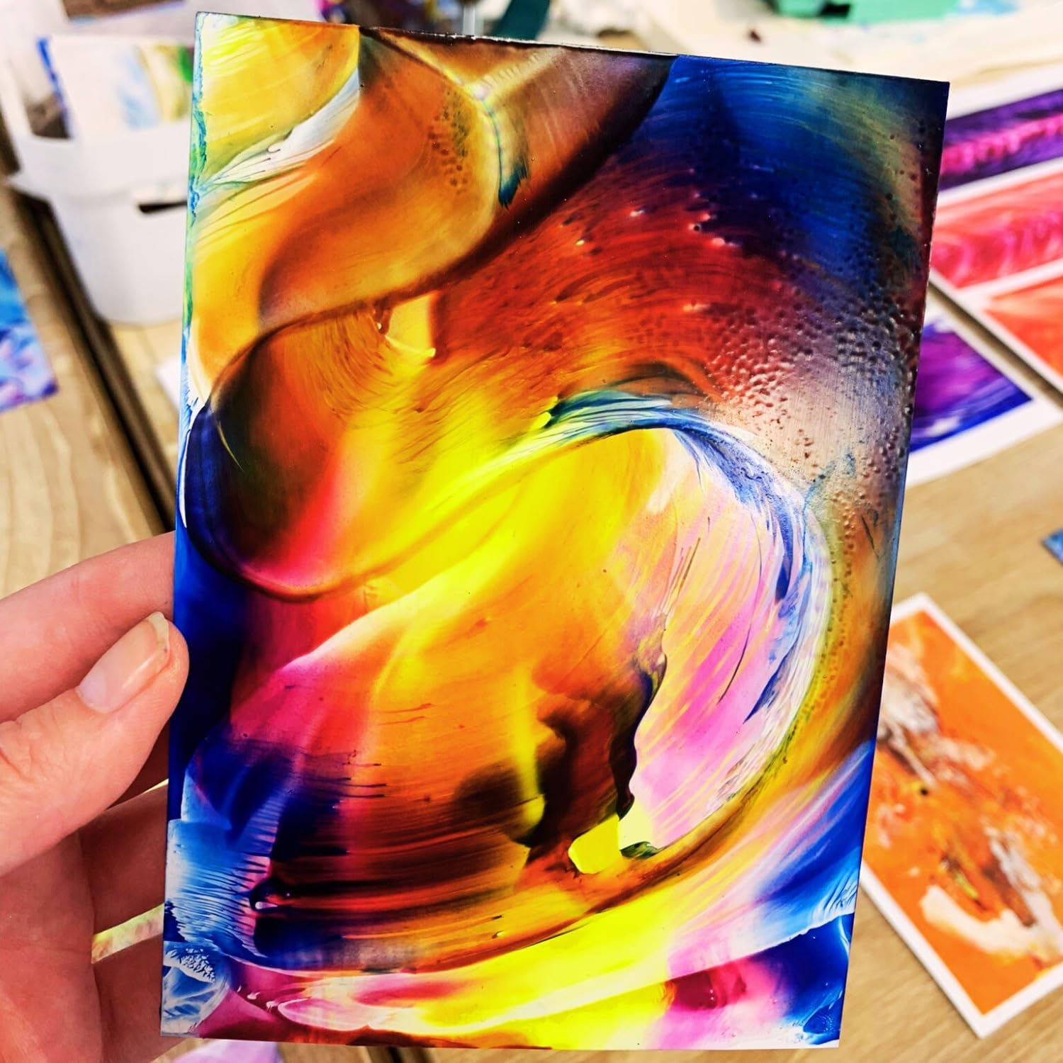 Encaustic Art A4 Hot Wax Painting Cards, White (100 Sheets) image number 1