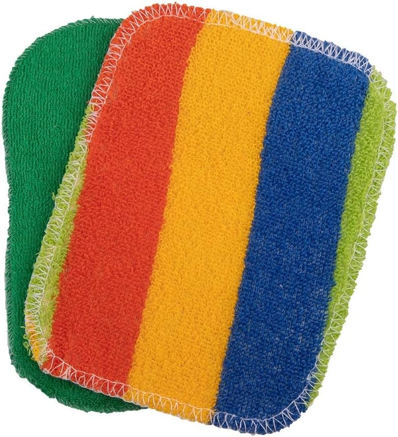 Appetito "Eco Scrubber" Universal Scrub Twin Pack Cloth and Sponge 12 X 16.5Cm - 4 Assorted Designs/Colours image number 2