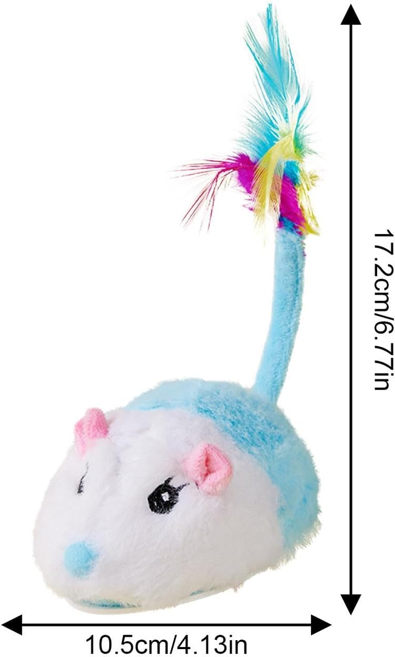 Shurzzesj Cat Mouse Toys,Cat Toys Squeaky Moving Mouse - Electric Fun with Automatic Moving Mouse - Cat Pet Toy, image number 3