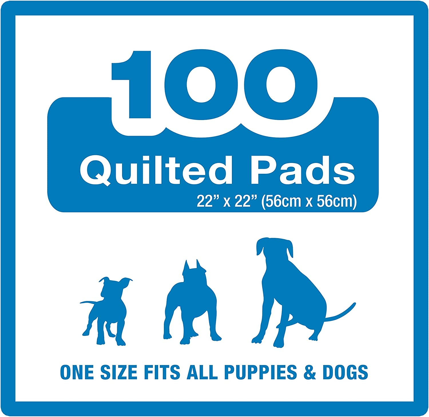 Four Paws Pet Select Pee Pee Pads for Dogs and Puppies 100 Count Standard: 22" X 22"