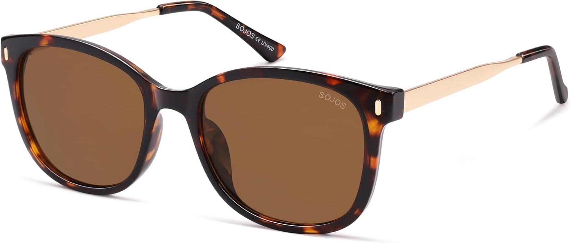 SOJOS Classic Square Polarized Sunglasses for Women Oversized Trendy Retro UV Protection Shade SJ2640 image number 1