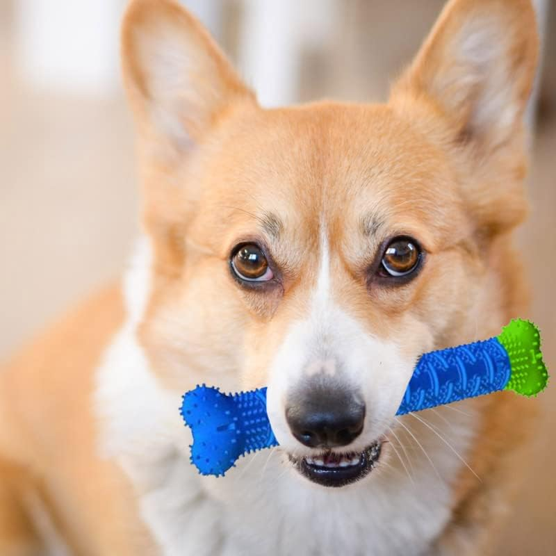 Retoo Dog Toy, Chew Toy for Dogs, Bone Shaped, Robust Dog Toy for Large and Small Dog Breeds, Rubber Puppy Toy, Dental Care for Large Dogs, 23 Cm Long image number 1