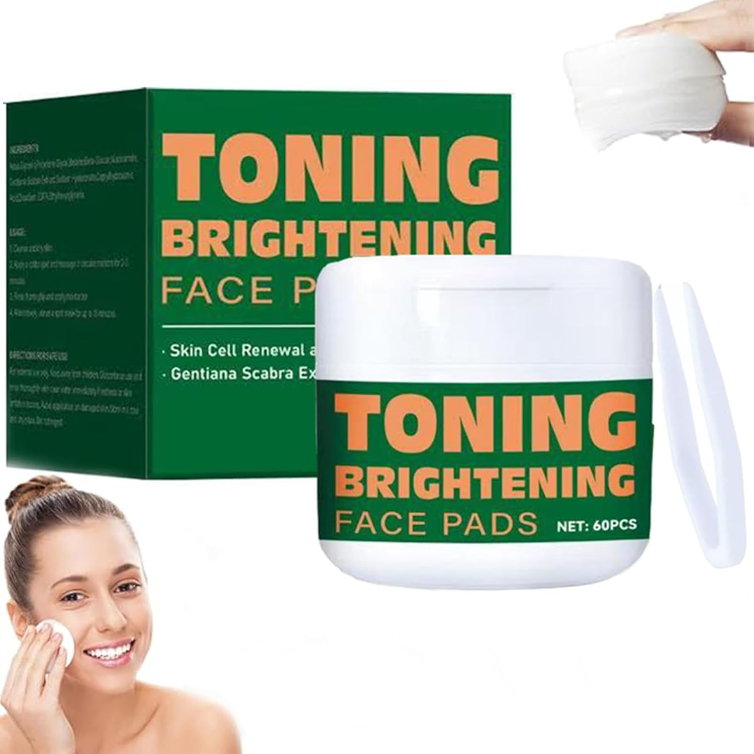 60Pcs-Korean Toner Pads, Korean Skincare Anti-Aging,Korean Skincare Dark Spot and Wrinkle Minimizing Tonerpads,Hydrating Facial Treatment with Snail Mucin - Improve Skin Texture, Minimize Wrinkles & Fine Lines - for All Skin Types image number 5