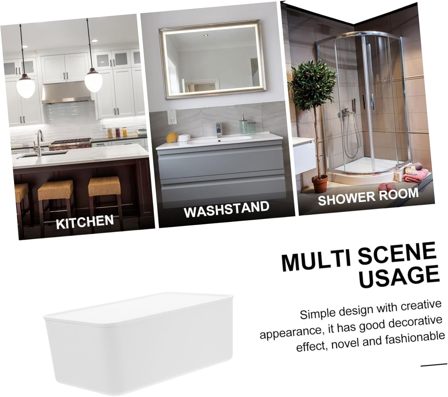 Angoily Bathroom Wipes Dispenser Storage Box for Easy to Extract Large Capacity image number 5