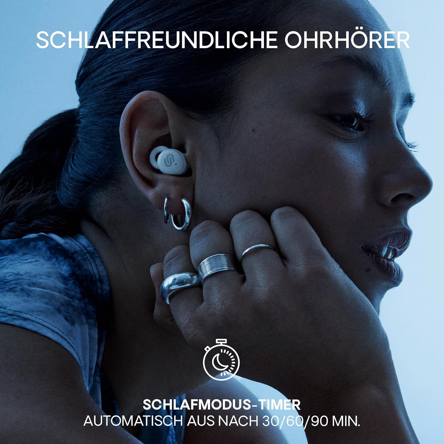 Urbanista Porto True Wireless Noise Cancelling Earbuds, Storm Blue image number 1