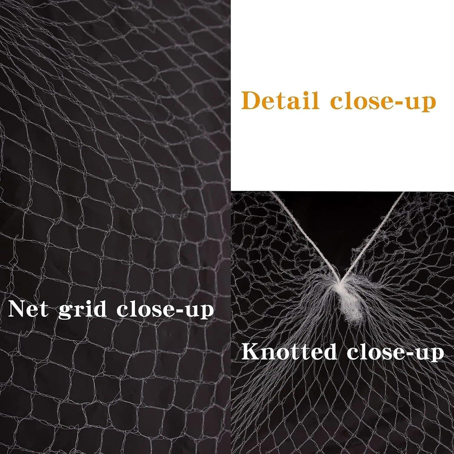 CRFY 20PCS of Hairnets Invisible Elastic Edge Mesh 50Cm Hair Nets for Women Hair Bun Making Sleeping Ballet Dancer Kitchen Food Service 20 Inches White (Individual Pack 20Pcs) image number 4