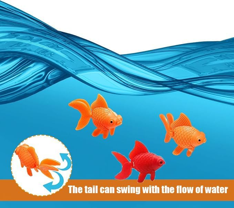 Artificial Goldfish Toys for Aquarium, 12 Pieces, Fish Tank Decoration image number 4