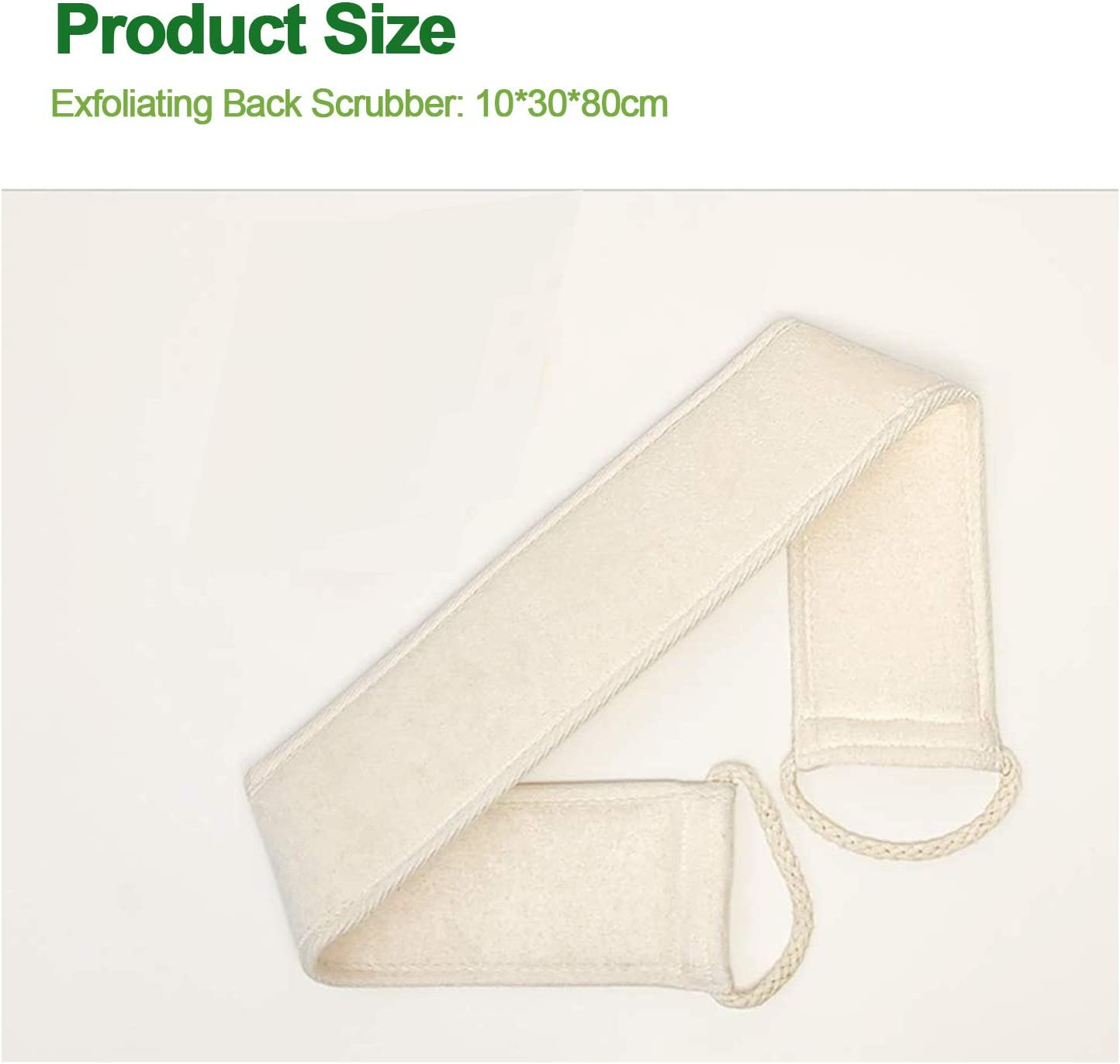 UCINNOVATE 3Pack 100% Natural Back Scrubber Loofah Shower, Eco-Friendly Bath Large Dual Side Shower Sponge Loofa, Back Brush Washer Body Scrubber Shower for Men Women image number 2