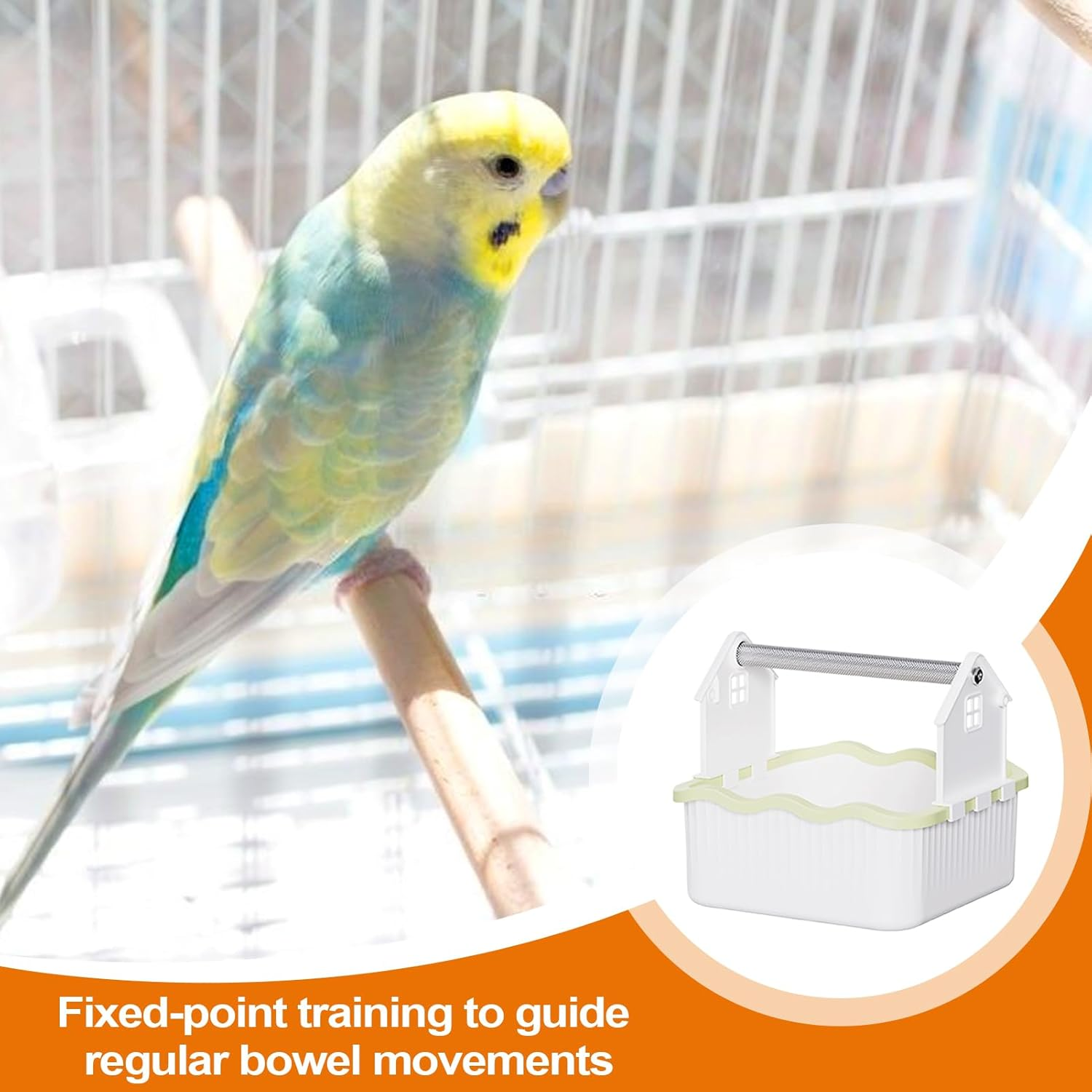 Bird Perch Stand - Parrot Exercise Play Perch,Interactive Bird Desktop Playground Playpen for Parrots Parakeets Conures Lovebirds Budgies image number 1
