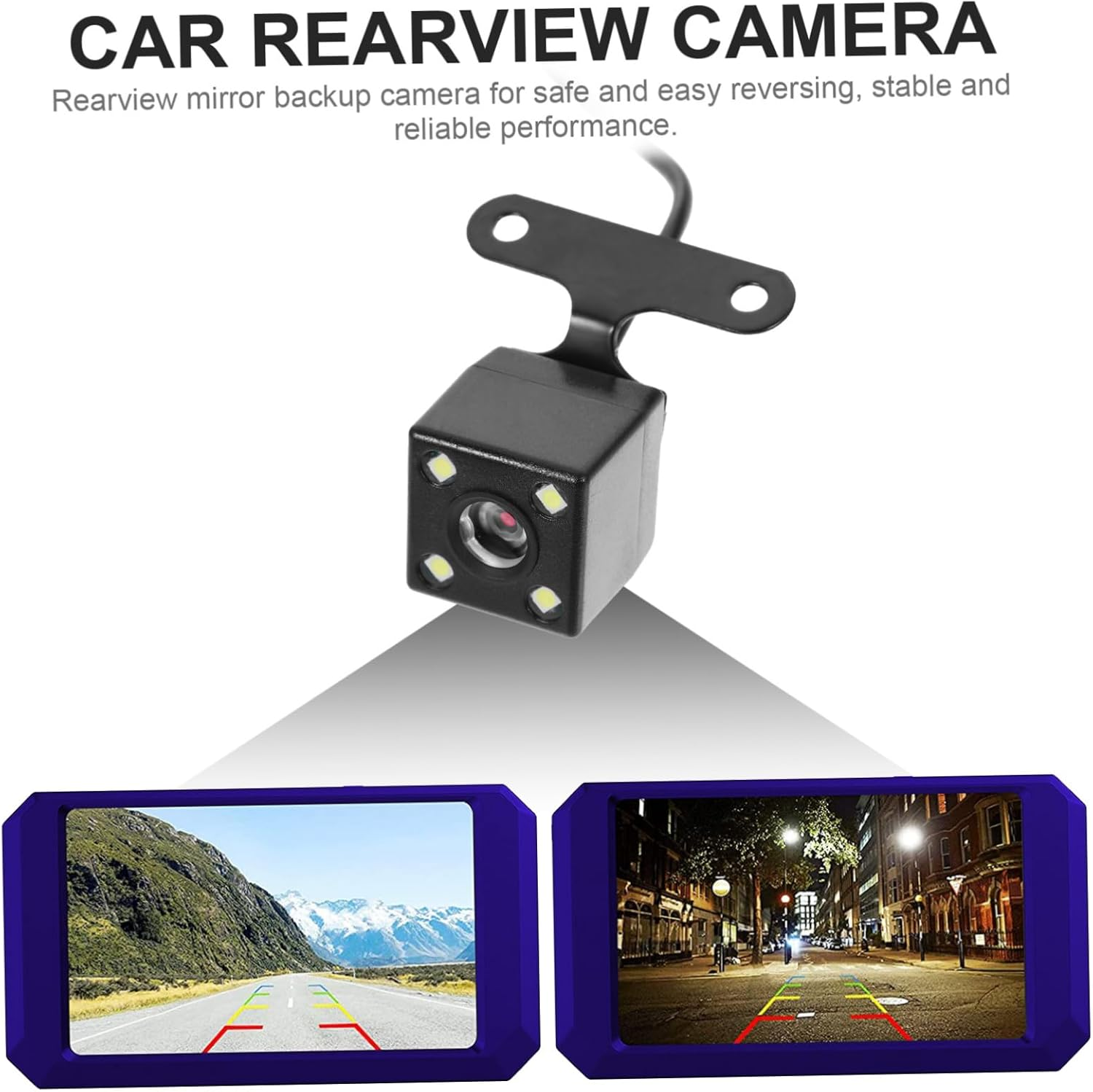 Jojofuny Driving Recorder 5-Pin Rear Camera Rearview Mirror Reversing Image Rear Pull-Up Lens (5-Pin) Rear View Reverse Backup Camera Car Parking Cam Car Backup Camera Car Reverse Camera image number 1