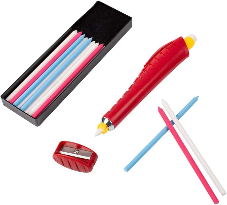 Bohin 91493 Mechanical Chalk Pencil plus Leads Assorted