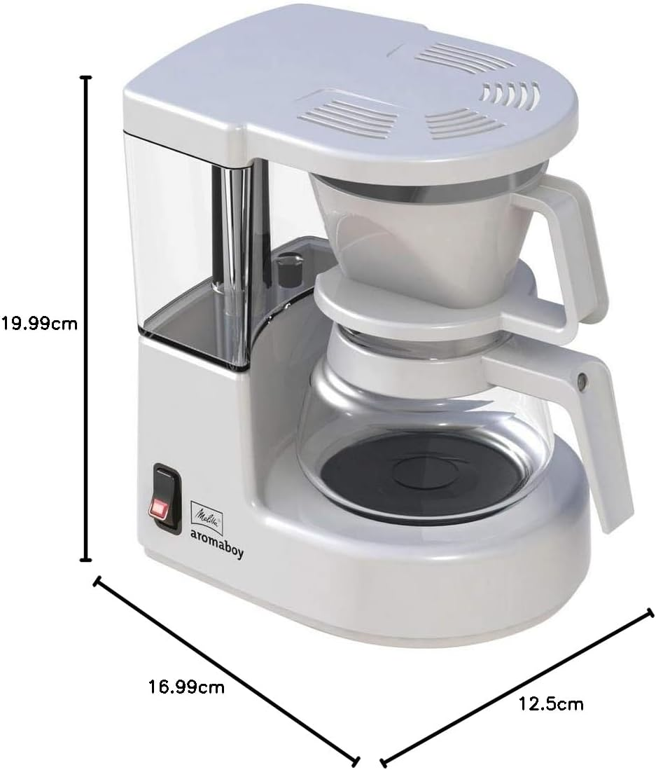 Melitta 6707248 Aroma Boy Filter Coffee Machine, 500 W, White image number 1