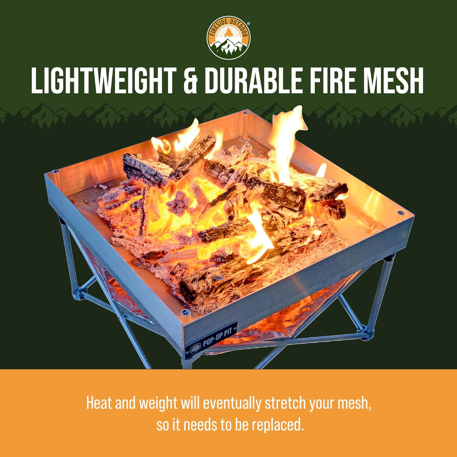 Campfire Defender Protect Preserve Pop-Up Pit 24" Fire Mesh image number 4