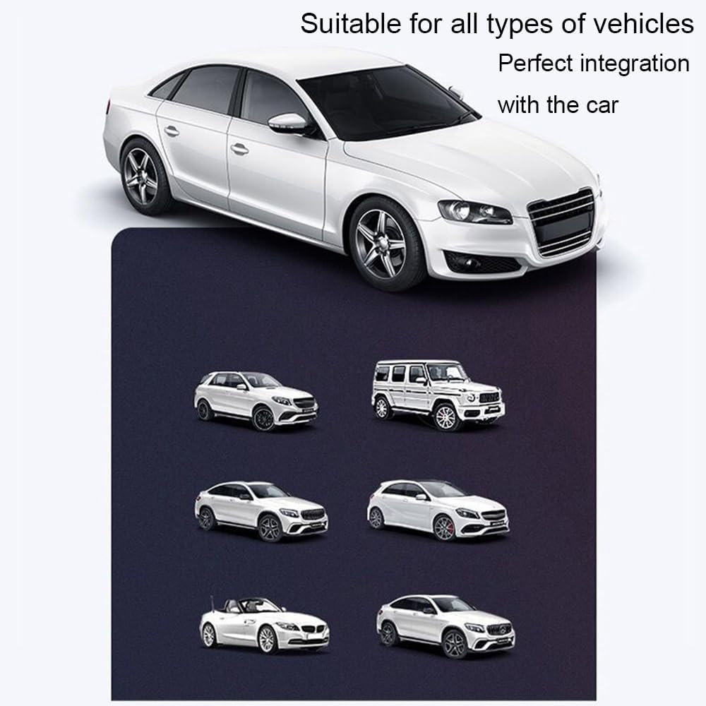 8 Pieces Transparent Door Handle Protection Sticker Set - Invisible Anti-Scratch Car Paint Protector for Door Bowls (Clear) image number 2