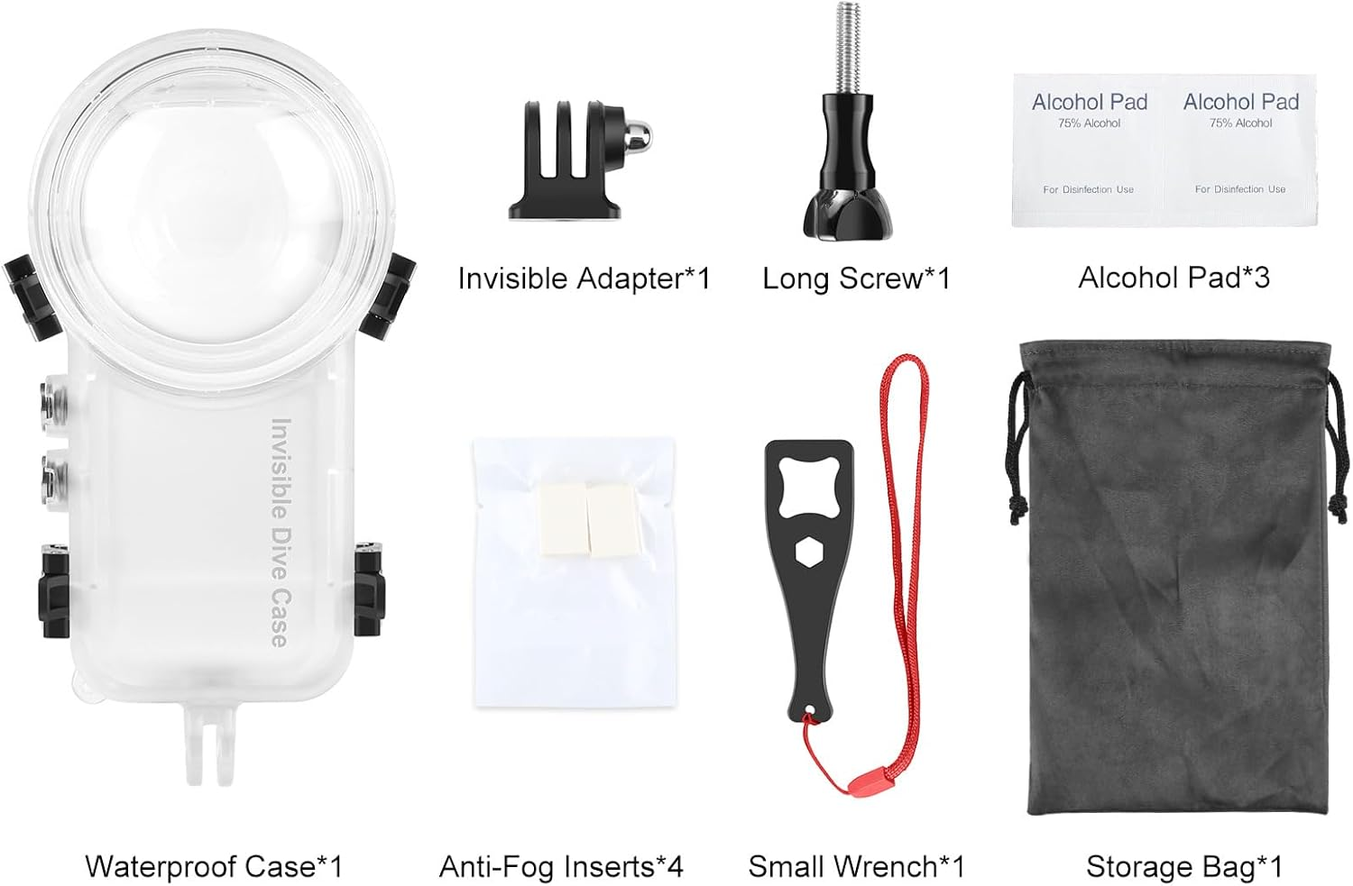 Invisible Protective Diving Waterproof Housing Case for Insta360 One X4 Action Camera image number 3