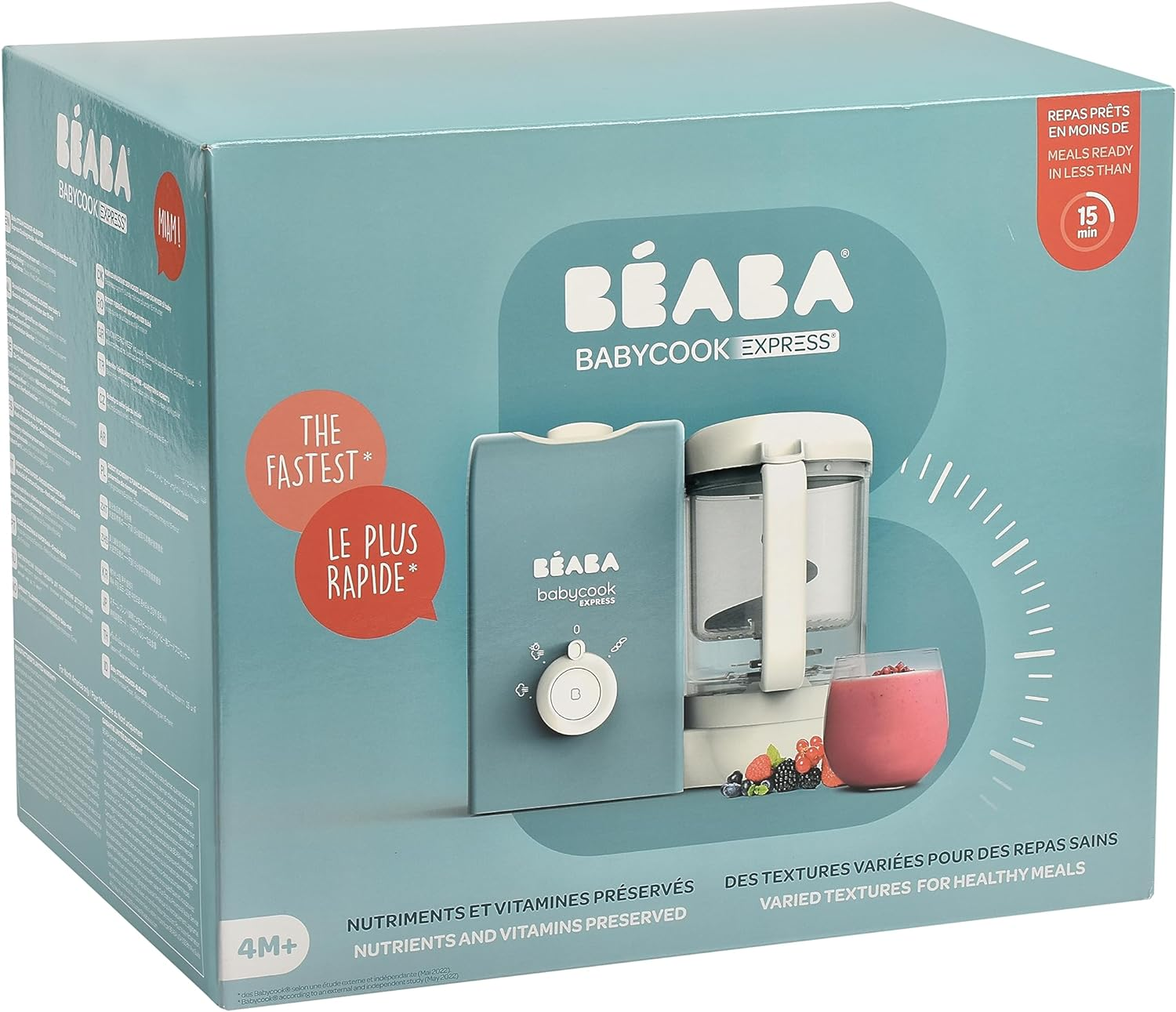 B&Eacute;ABA Babycook Express Baby Food Processors, Baltic Blue image number 6
