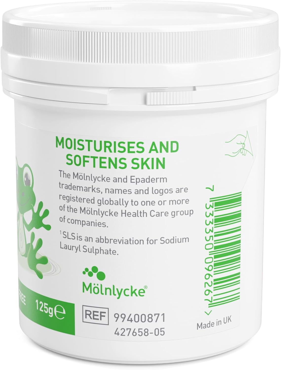 Epaderm Junior Ointment for Eczema, Psoriasis and Dry Skin, 125G Tub | 3-In-1 Emollient Formulated with Clinically Proven Ingredients | Free from Fragrance, Colour, Steroids, Sodium Lauryl Sulphate (SLS) | Suitable for All Ages, Including Babies image number 3