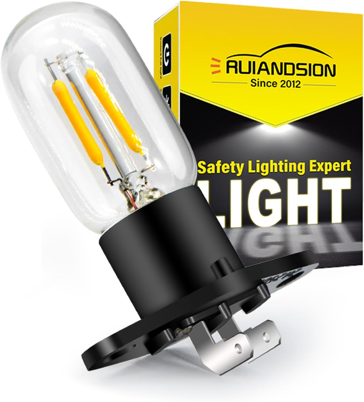 Ruiandsion Microwave Bulb Z187 Base 240V 2A 25W LED Microwave Lamp Bulb for Universal Microwave Pear Oven Lamp, White