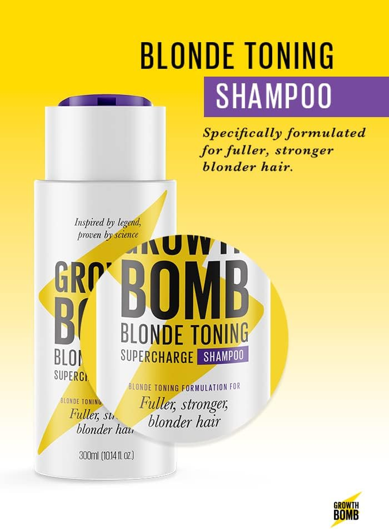 Growth Bomb Blonde Colour Enhancing Shampoo 300Ml image number 3
