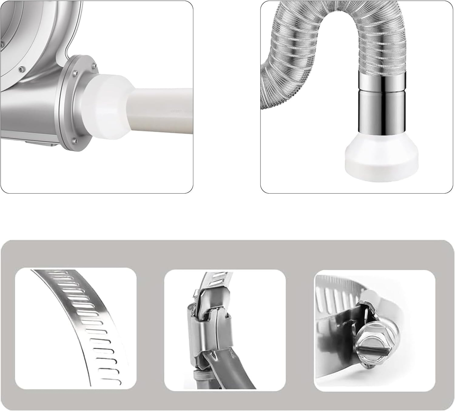 6-Inch to 4-Inch HVAC Duct Reducer Adapter,Premium Quality Air Ducting Increaser Connector for Inline Fan Ventilation System, Blower Exhaust & Grow Room Tent&mdash;Durable Transition Fitting