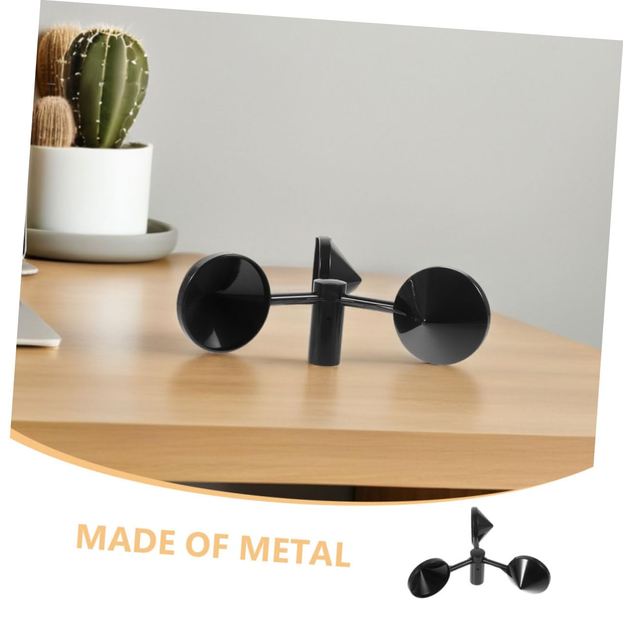 Totority 3Pcs Metal Wind Speed Anemometer Cups for Accurate Meteorological Measurement Fast Response Handheld Wind Monitoring Replacement Cups for Turbines HVAC Systems image number 1