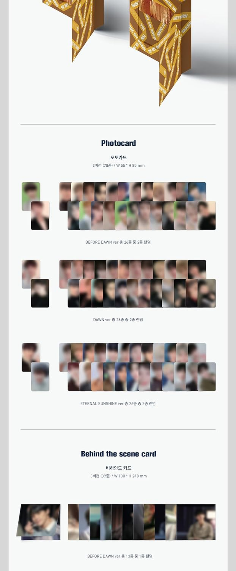 SEVENTEEN YOU MADE MY DAWN 6Th Mini Reissue Album DAWN Version Cd+96P Photobook+16P Lyrics+1P Lenticular Card+2P Photocard+1P behind the Scene Card+1Ea Sticker+Tracking Sealed SVT image number 2