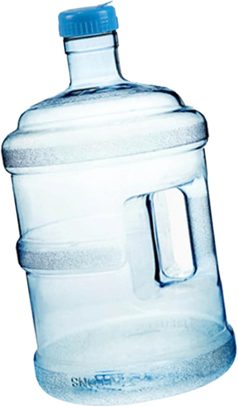 Koolsoo Thickened Water Dispenser Bottle Jug Plastic round Mineral Water Barrel Reusable Bottled Water Bucket for Camping Outdoor Car Washing Picnic, 18.9L image number 1