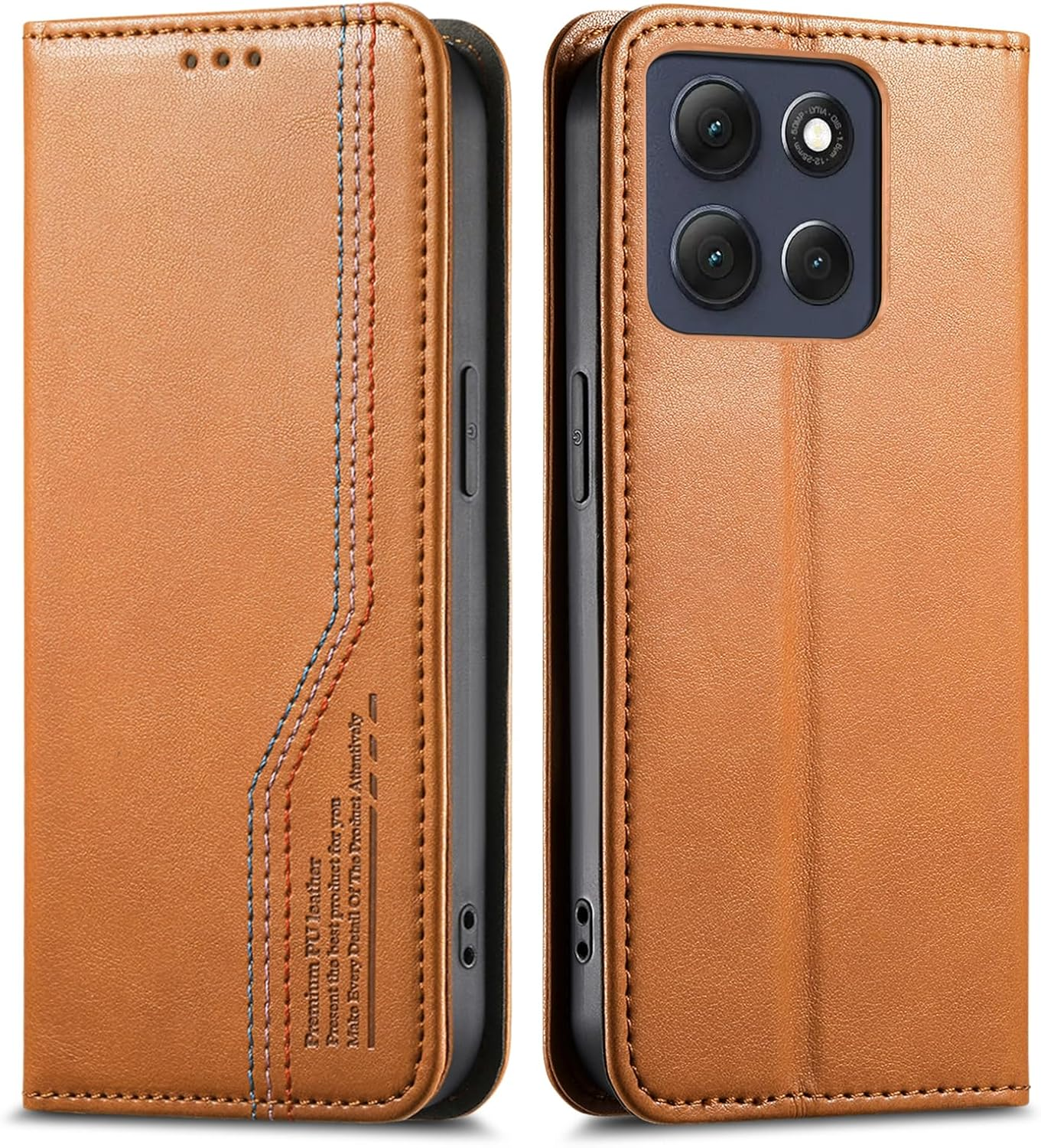 GOKEN Case for Motorola Moto G86 Power - Premium PU Leather Flip Mobile Phone Case with Card Slot & Stand Function, Shockproof Protective Case, Silicone Inside, Magnetic Closure, Green