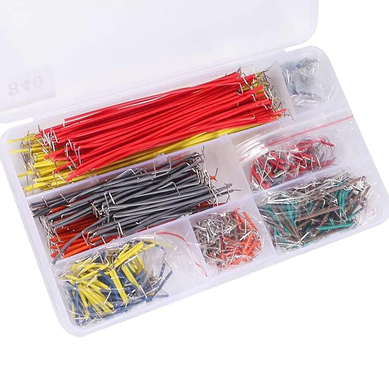 DIANN 840Pcs Breadboard Jumper Wire Kit 14 Values Jumper Wires Kit 2-125Mm Solderless Flexible Breadboard Connecting Line Cables image number 1